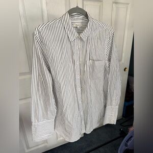 Madewell women’s button down striped blouse
